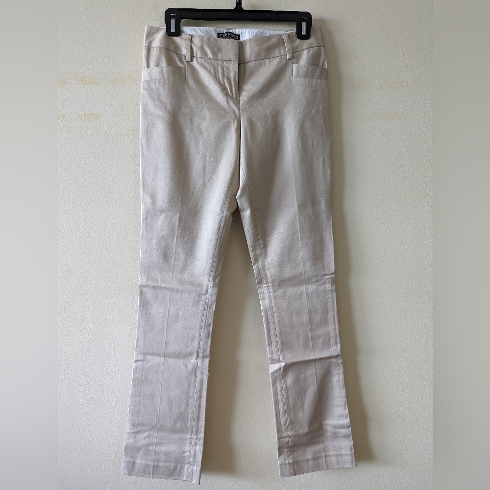 Express columnist |business casual| office| light beige color dress pant size or